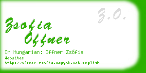 zsofia offner business card